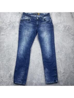 RAW X Skinny Fit Blue Denim Jeans Size 34/32